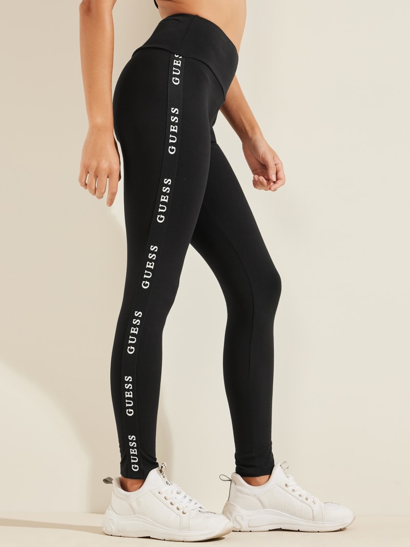 Guess ALINE LEGGINGS 4/4 E Broek Dames Zwart | 5790-CLXFG