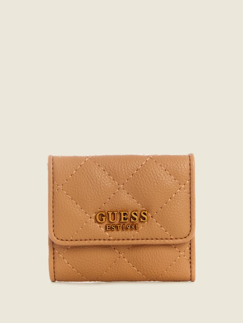 Guess Abey Card & Coin Purse Portefeuille Dames Beige | 1645-SZUPM