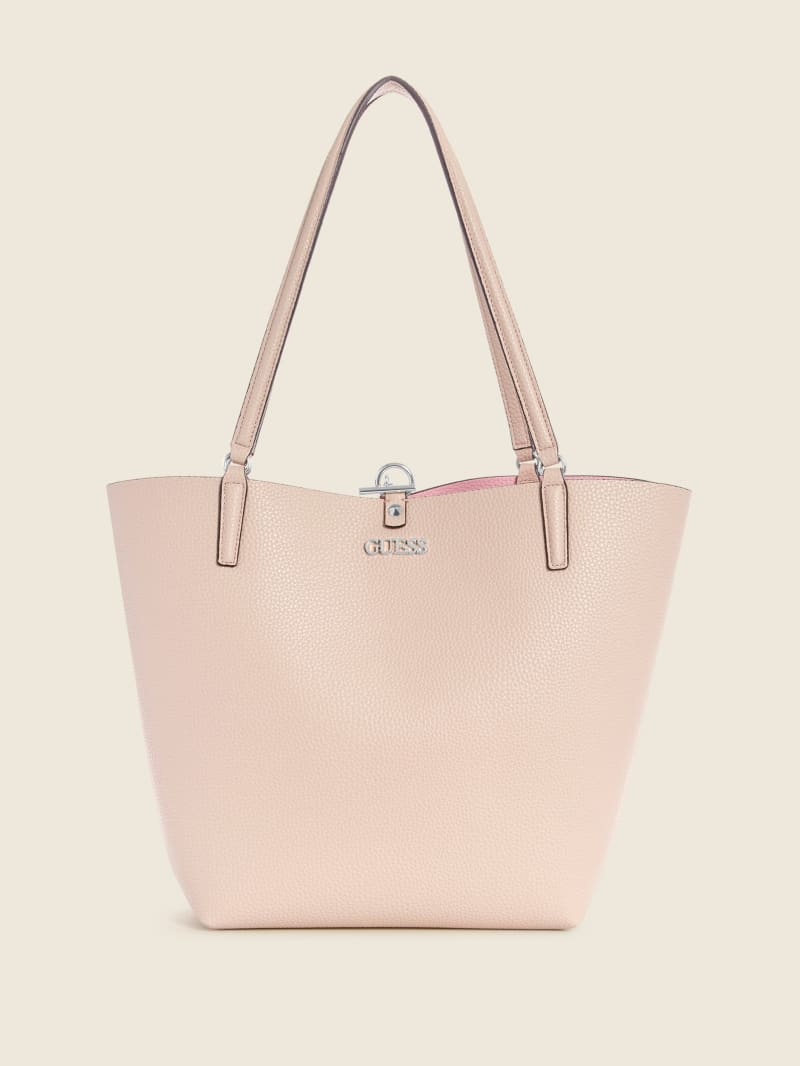 Guess Alby Toggle Tote Tassen Dames Roze | 1608-PVXJC