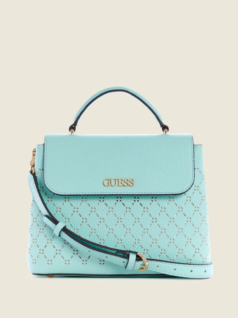 Guess Amara Handle Boekentassen Dames Turquoise | 9015-VUWCM