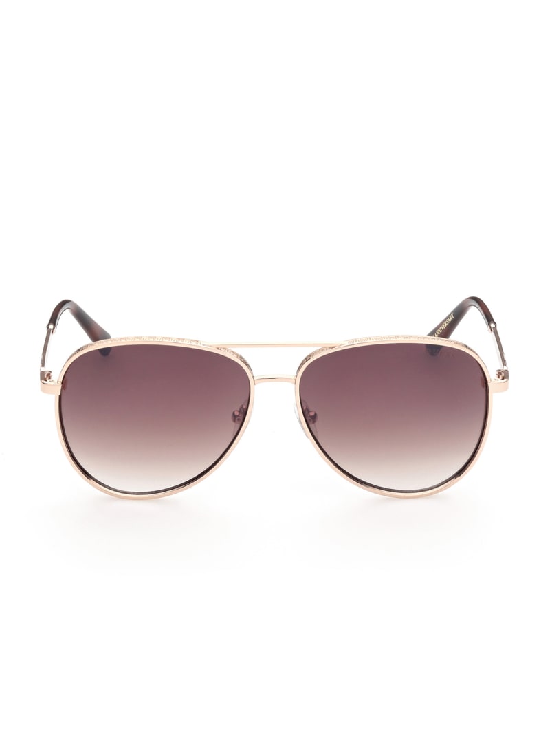 Guess Aviator Zonnebril Heren Goud | 6013-GQVET