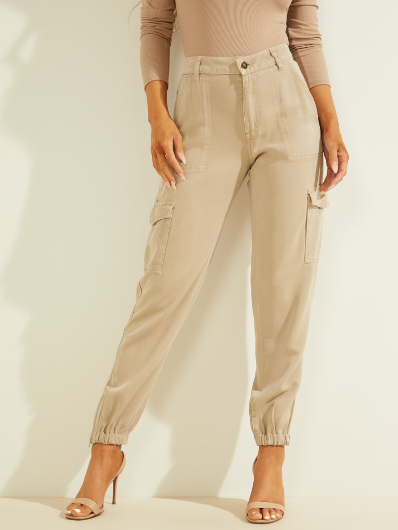 Guess Bowie Chino Cargos Broek Dames Beige | 1462-AVGHZ