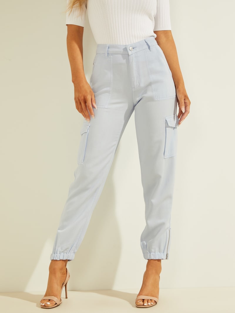 Guess Bowie Chino Cargos Broek Dames Blauw | 1298-WBZPY