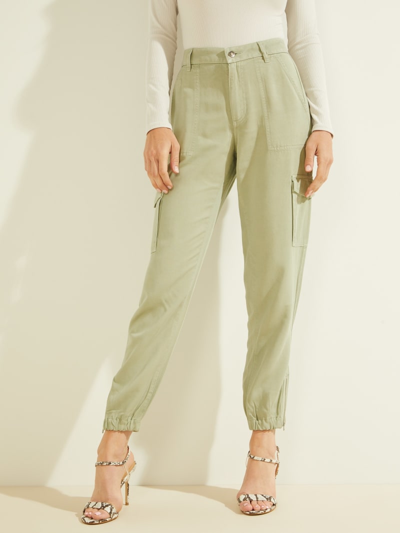 Guess Bowie Chino Cargos Broek Dames Lichtgroen | 5261-TNJIY