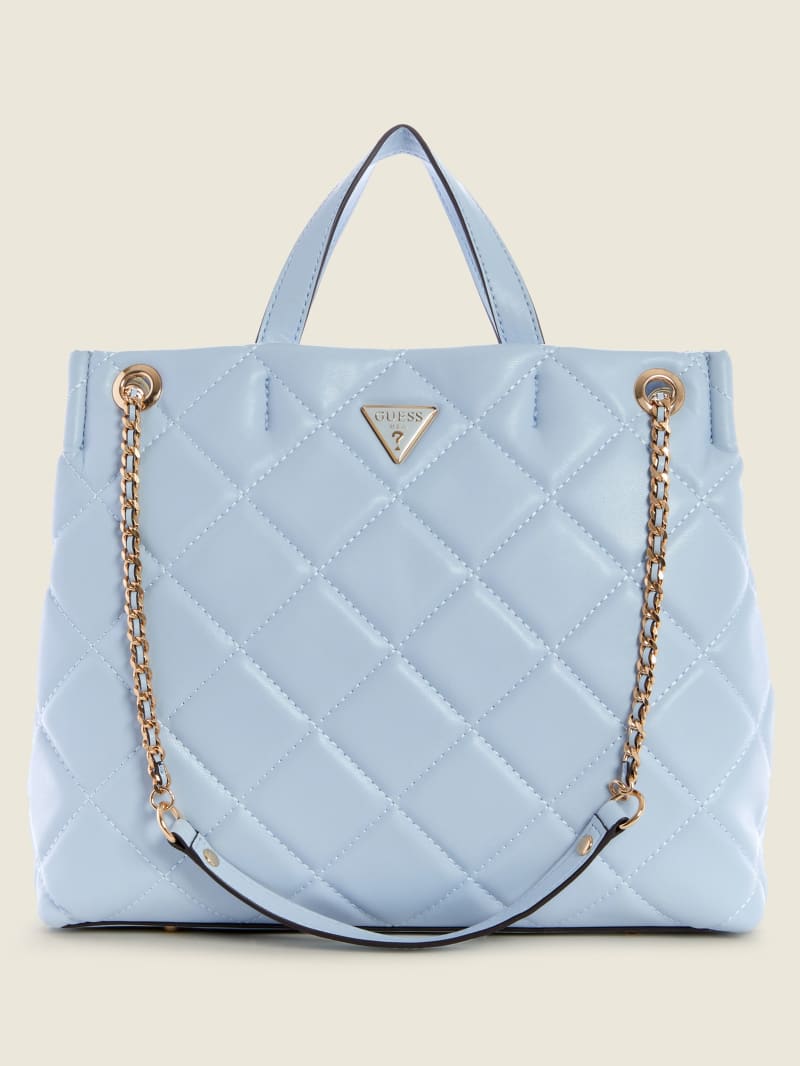 Guess Cessily Girlfriend Tote Tassen Dames Blauw | 0768-KVTGP