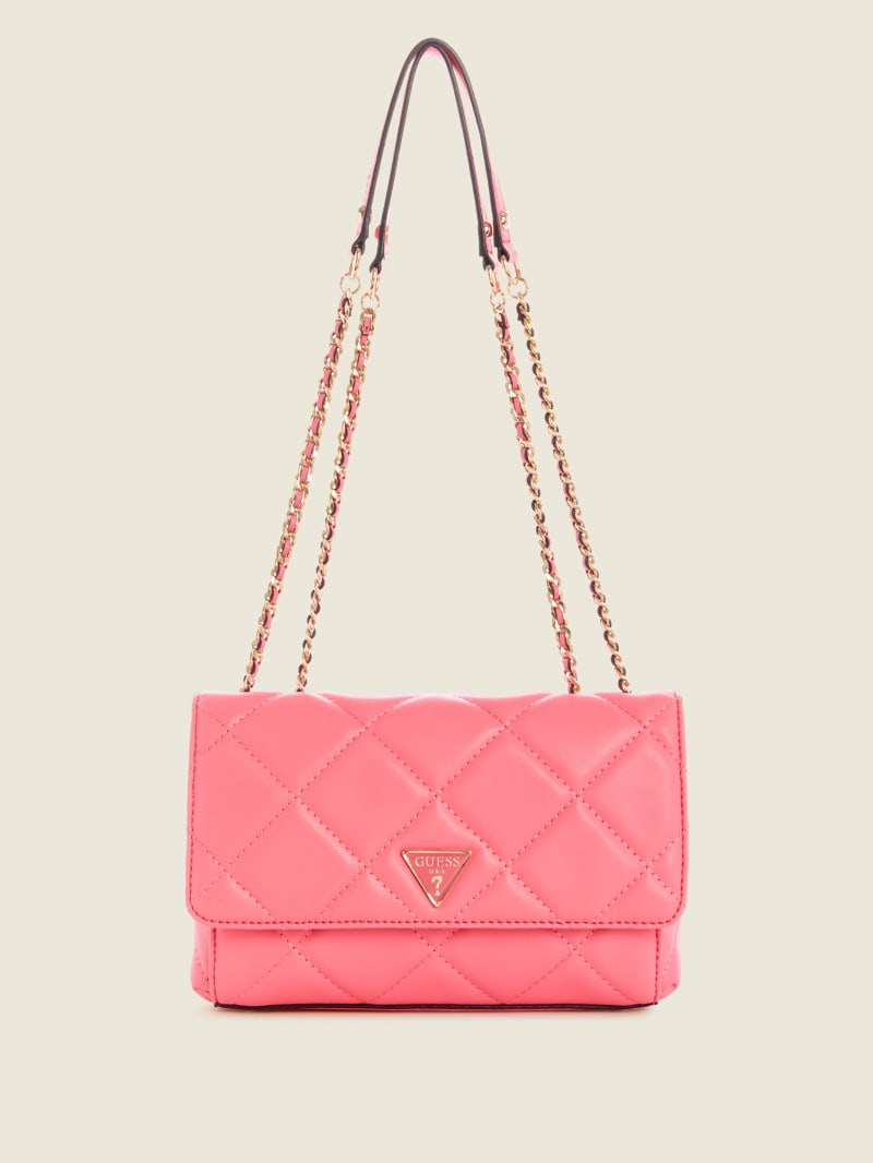 Guess Cessily Quilted Convertible Crossbodytassen Dames Lichtturkoois | 4516-CKOZE