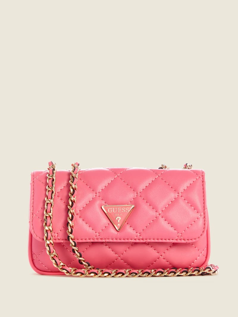 Guess Cessily Quilted Convertible Mini Tassen Dames Lichtturkoois | 1274-FHYRU