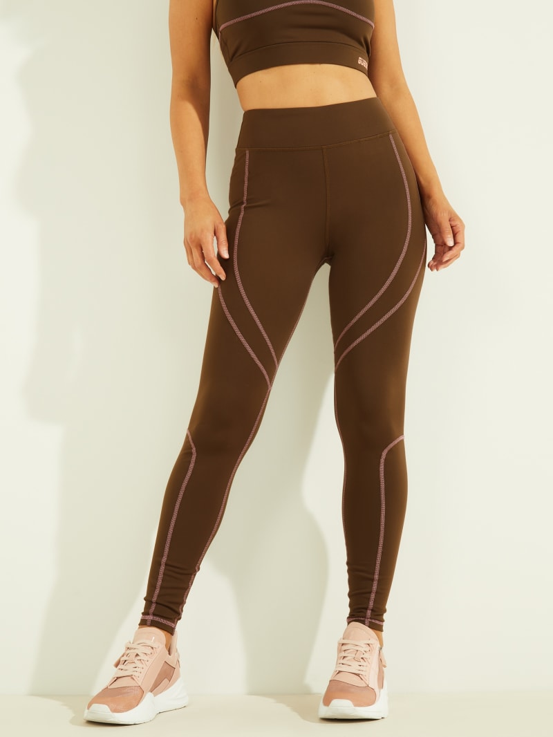 Guess Chelsea Leggings Broek Dames Chocola | 4972-MHEXJ