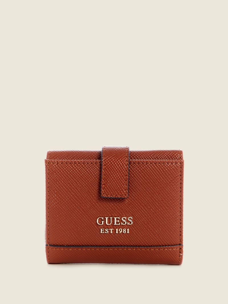 Guess Cordelia Petite Trifold Portefeuille Dames Bruin | 6840-WZTYM