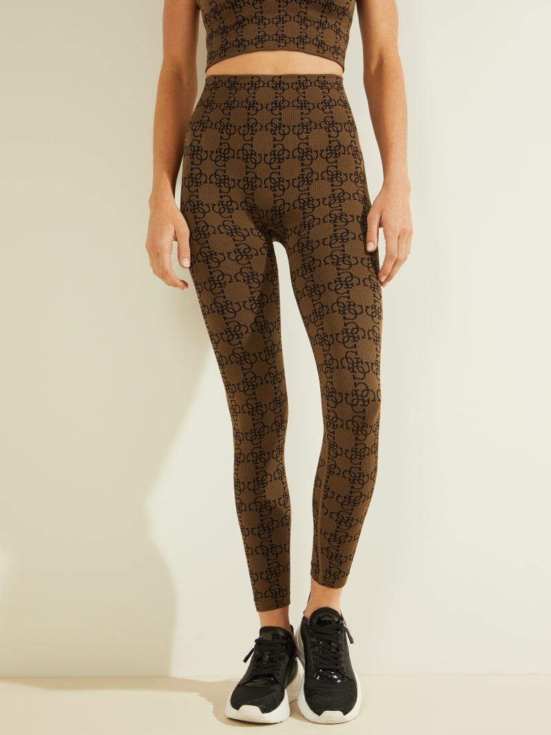 Guess DELLA LEGGINGS 4/4 Broek Dames Bruin | 7493-OUWIJ