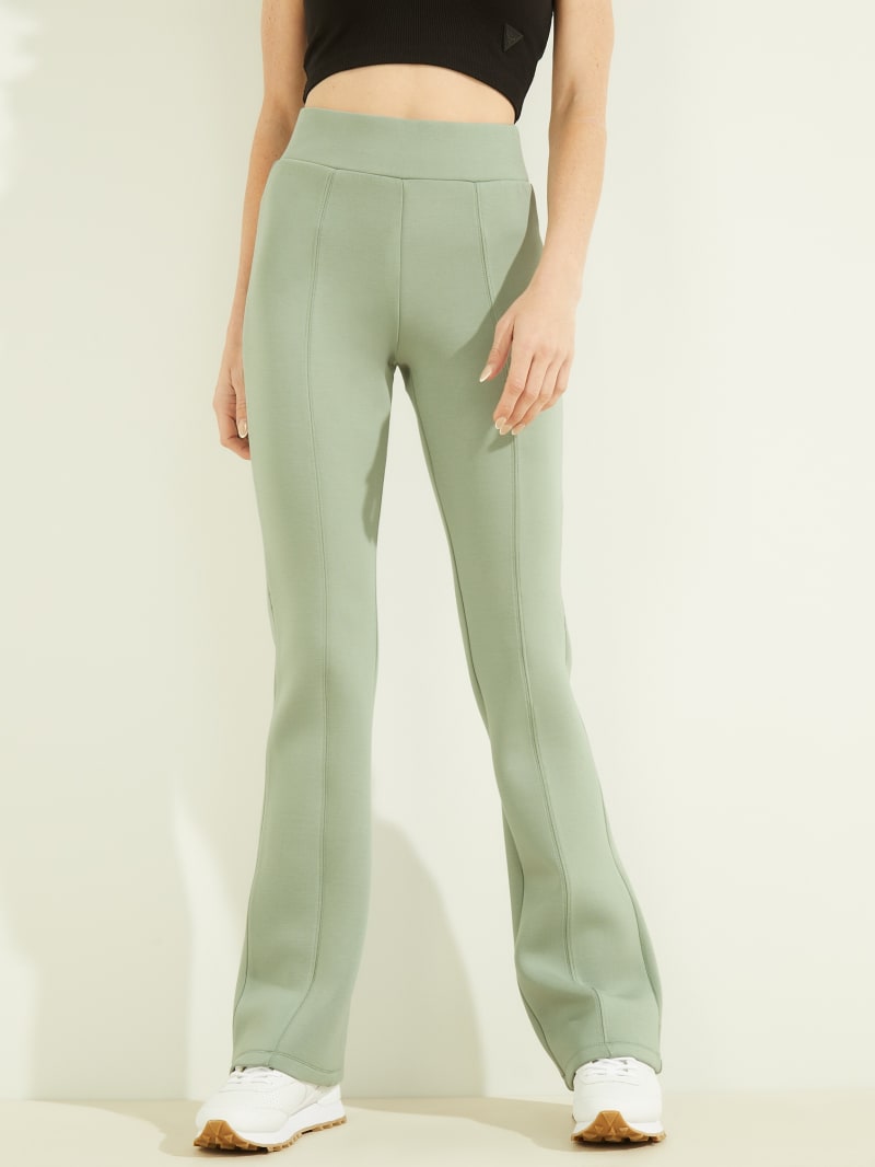 Guess Eco Allie Brede-Legs Broek Dames Groen | 0958-VGHQT