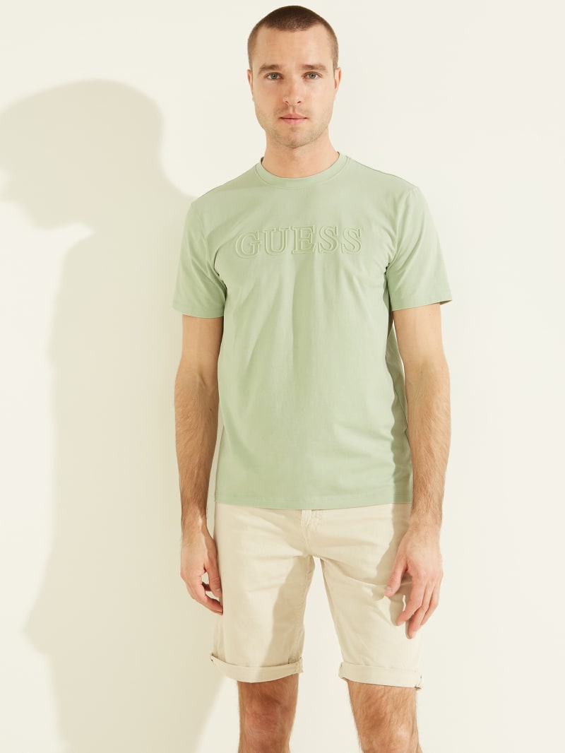 Guess Eco Alphy Active Tee T-shirts Heren Grijs | 1597-KQRBE