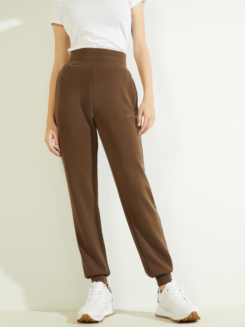 Guess Eco Effie Joggers Broek Dames Chocola | 4719-GDEIJ