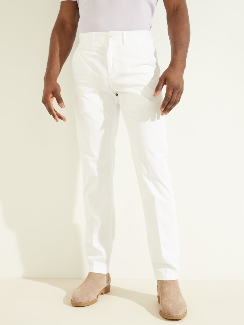 Guess Eco New Original Chino Broek Heren Wit | 8736-EUVIT