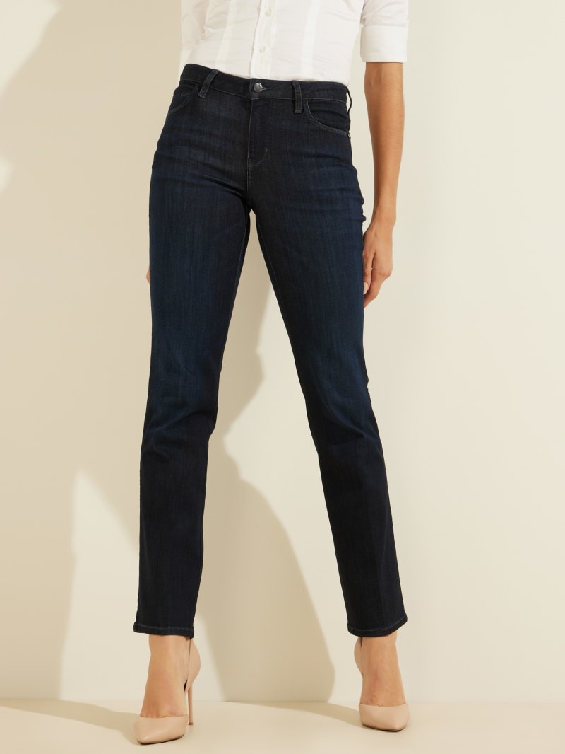 Guess Eco Sexy Straight Broek Dames Donkerblauw | 2793-IKQHA