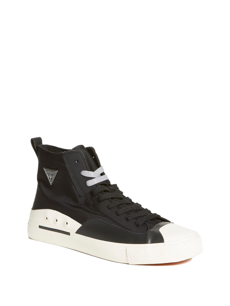 Guess Ederle High-Top Sneakers Heren Zwart | 4912-ZEAKF