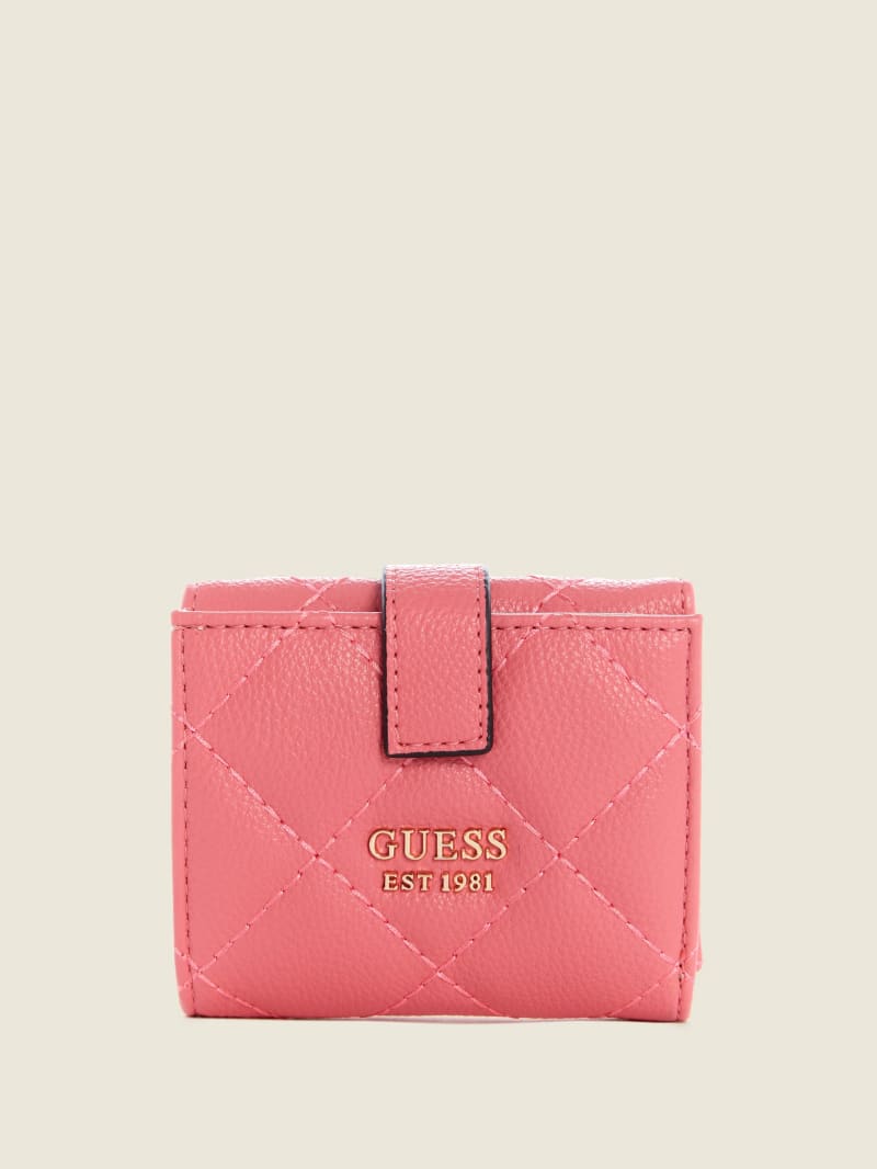 Guess Gillian Petite Trifold Portefeuille Dames Abrikoos | 2160-IRVEQ