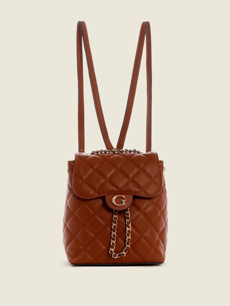 Guess Gillian Quilted Rugzak Dames Bruin | 6807-VGXUZ