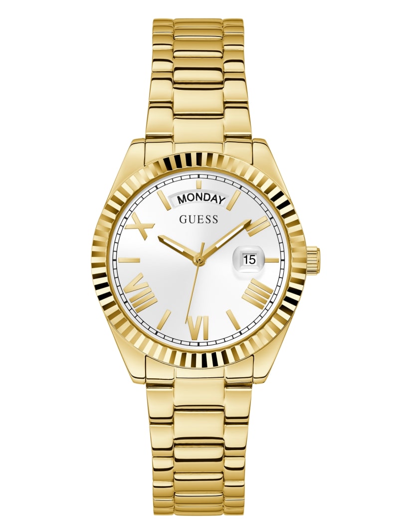 Guess Gold-Tone Analog Horloge Dames Goud | 0617-MDHKV