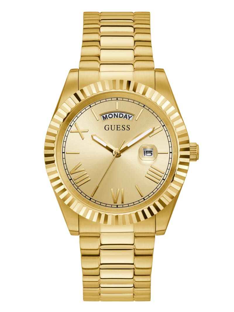 Guess Gold-Tone Analog Horloge Dames Goud | 6541-OXBID