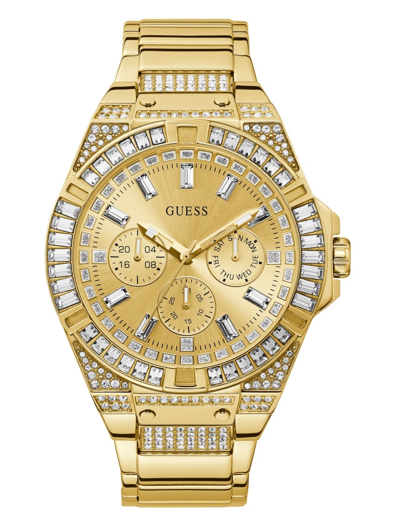 Guess Gold-Tone Multifunctioneel Horloge Heren Goud | 7395-QPVCZ