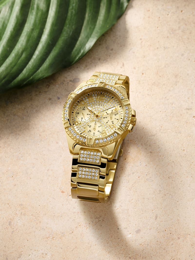 Guess Gold-Tone Multifunctioneel Horloge Dames Goud | 8957-CQMID