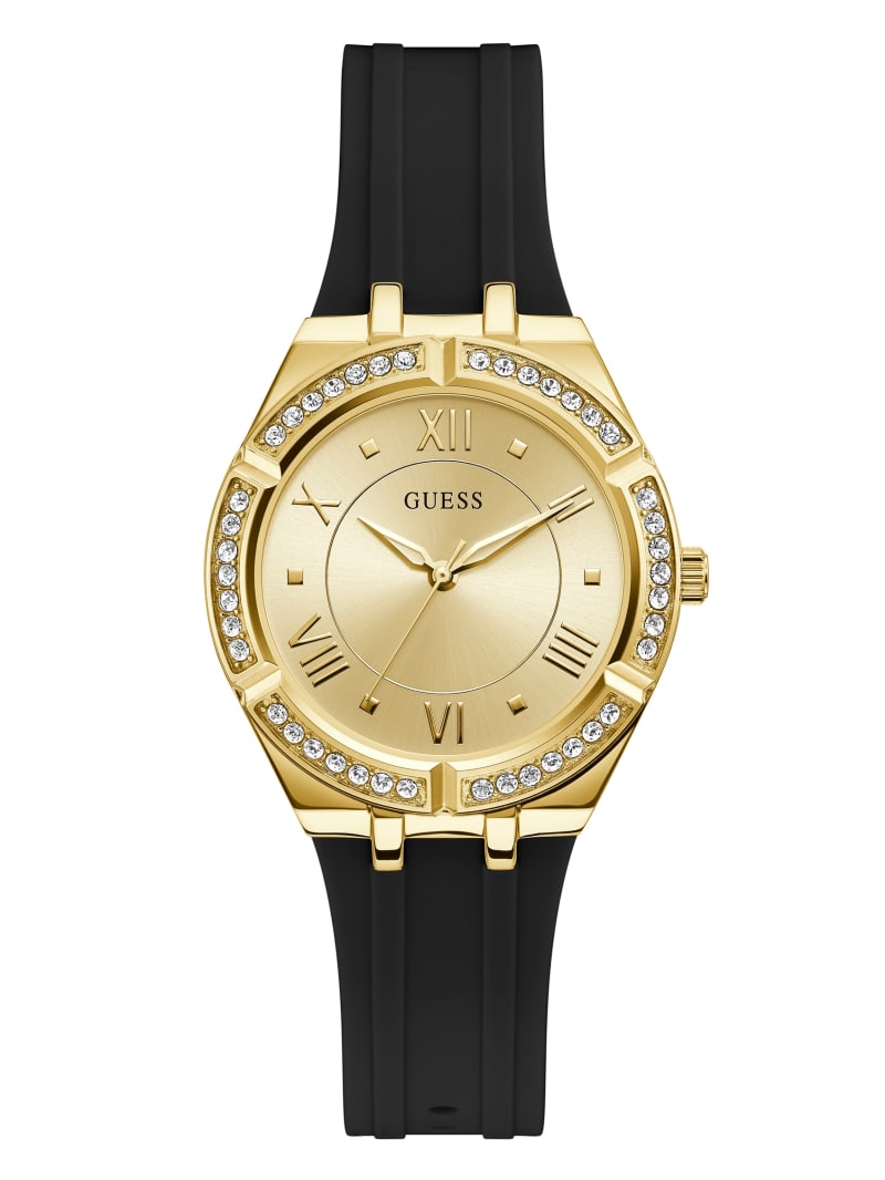 Guess Gold-Tone and Analog Horloge Dames Zwart | 9306-IYFRE