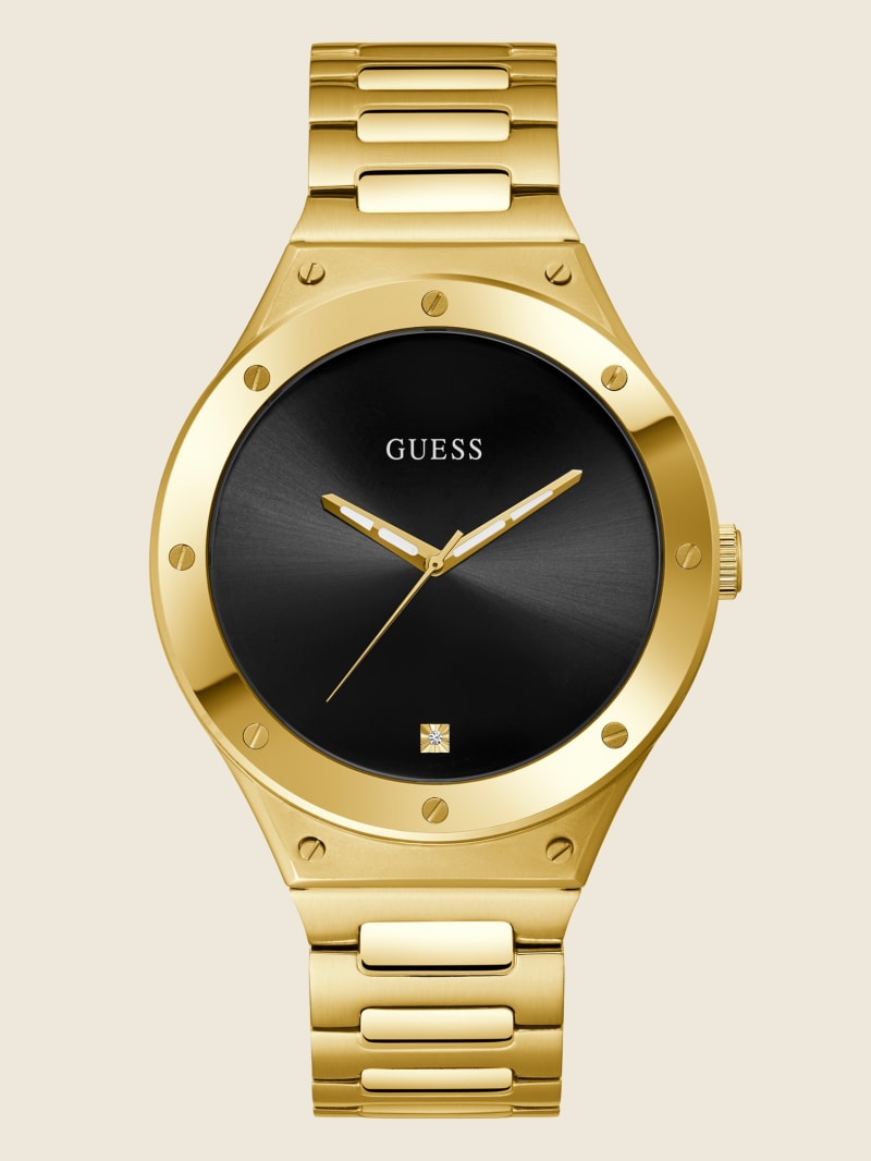 Guess Gold-Tone and Analog Horloge Heren Goud | 5847-MLKPD