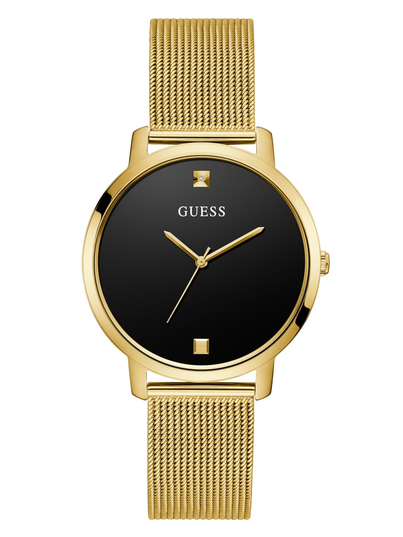 Guess Gold-Tone and Diamond Analog Horloge Dames Gekleurd | 6214-SMRPV