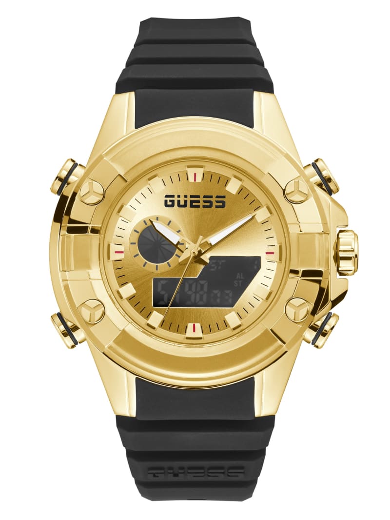 Guess Gold-Tone and Digitaal Horloge Heren Gekleurd | 8609-IENXZ