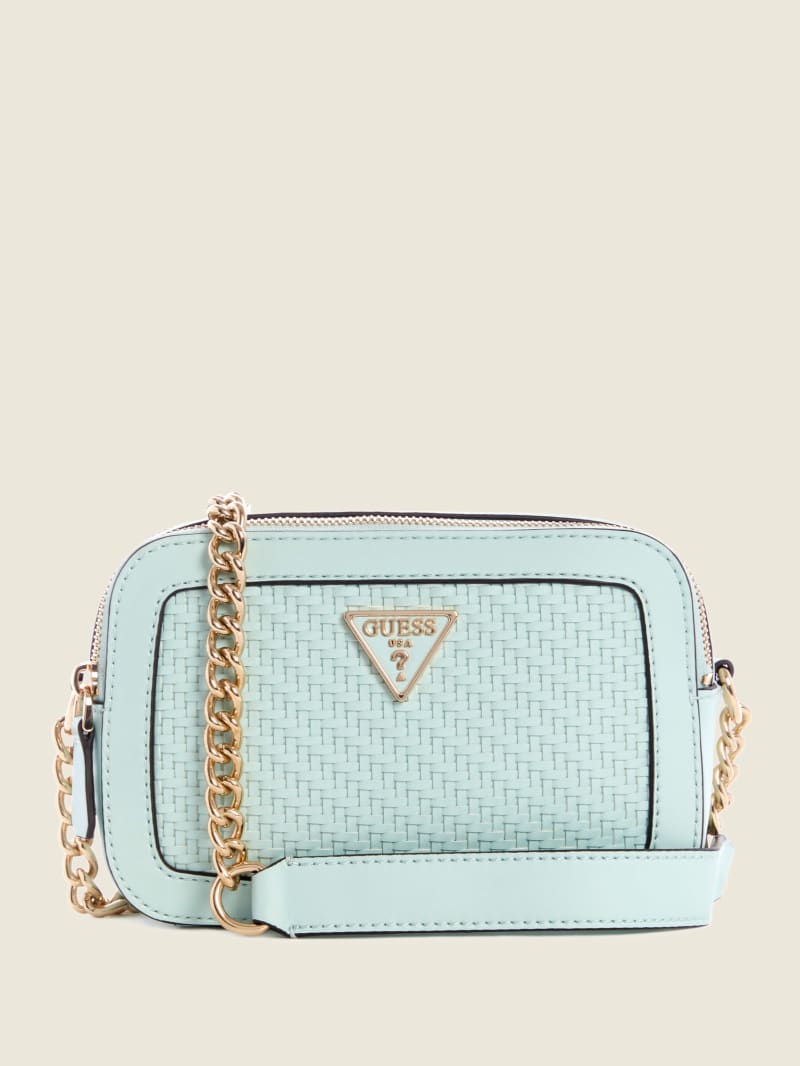 Guess Hassie Camera Crossbodytassen Dames Turquoise | 0963-ZFPRY