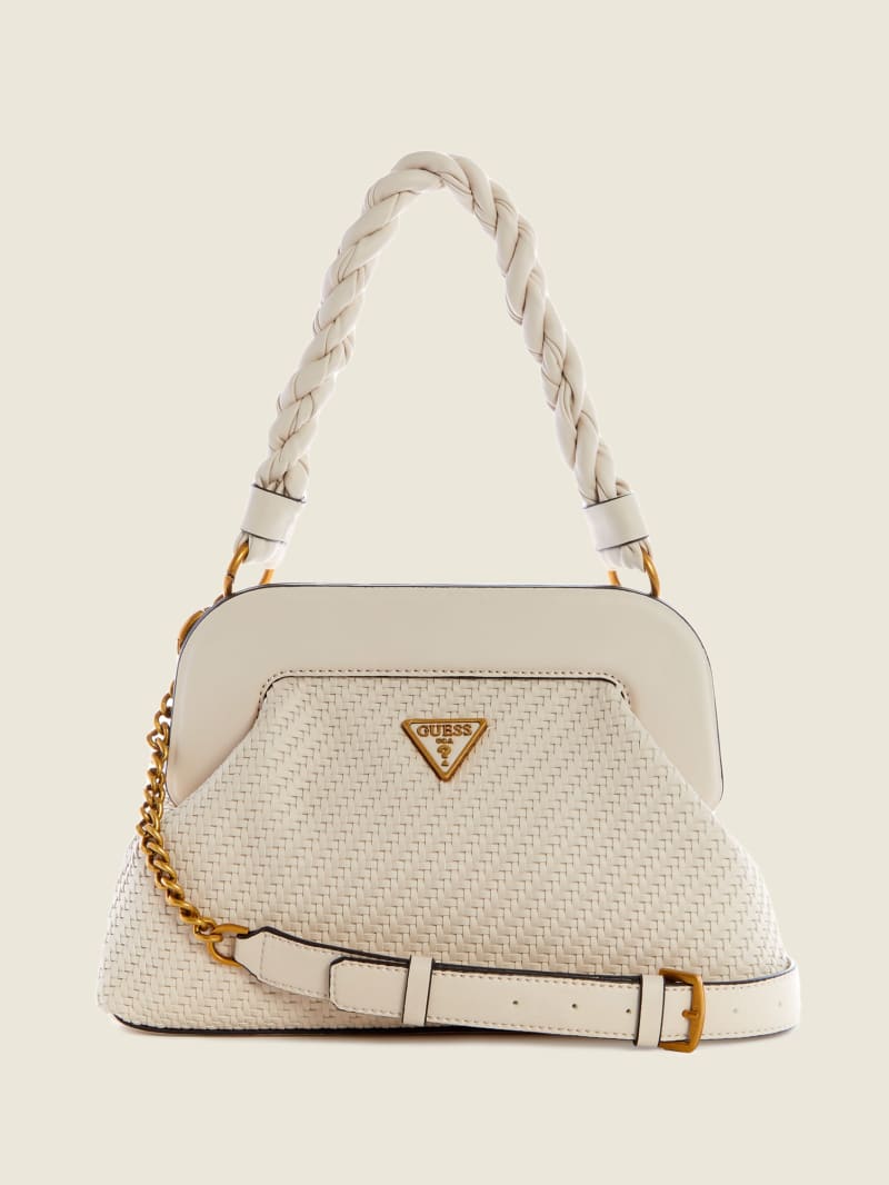 Guess Hassie Frame Crossbodytassen Dames Grijs | 2301-LUEDW