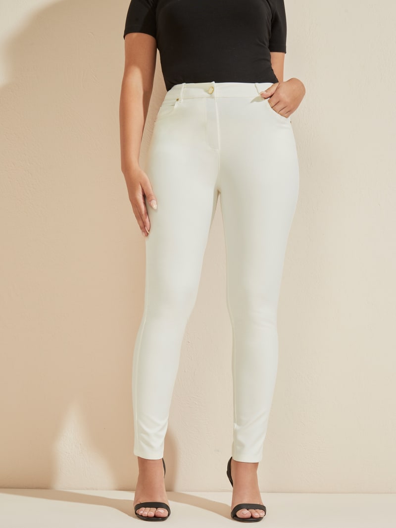 Guess Hollywood Skinny Broek Dames Wit | 4809-KPZHE