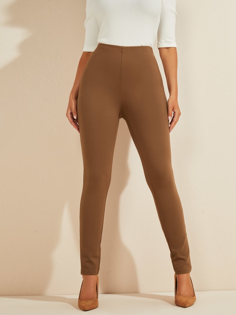 Guess Jane Ponte Legging Broek Dames Bruin | 9683-LBRVF