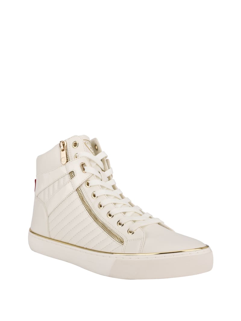 Guess Million High-Top Sneakers Heren Wit | 0758-OXJHF