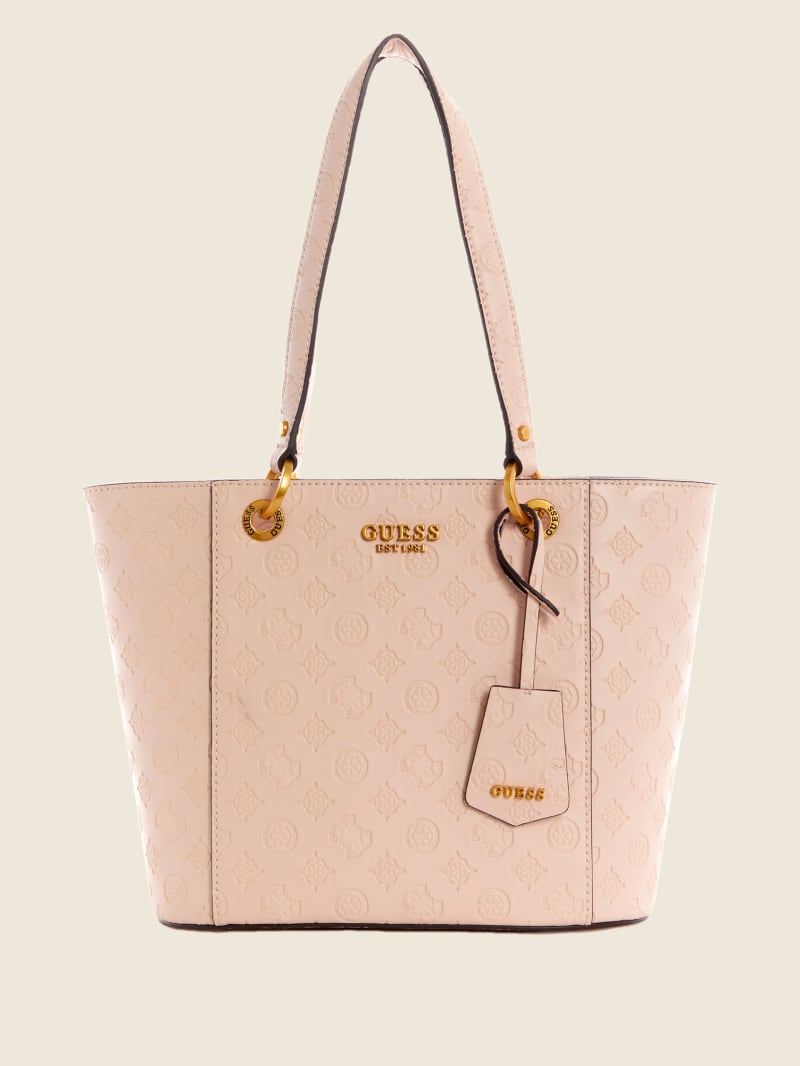 Guess Noelle Small Elite Tote Tassen Dames Roze | 1902-OTNFK