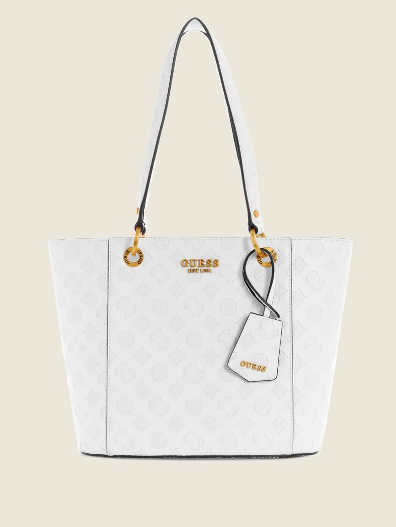 Guess Noelle Small Elite Tote Tassen Dames Wit | 2459-DFKQL