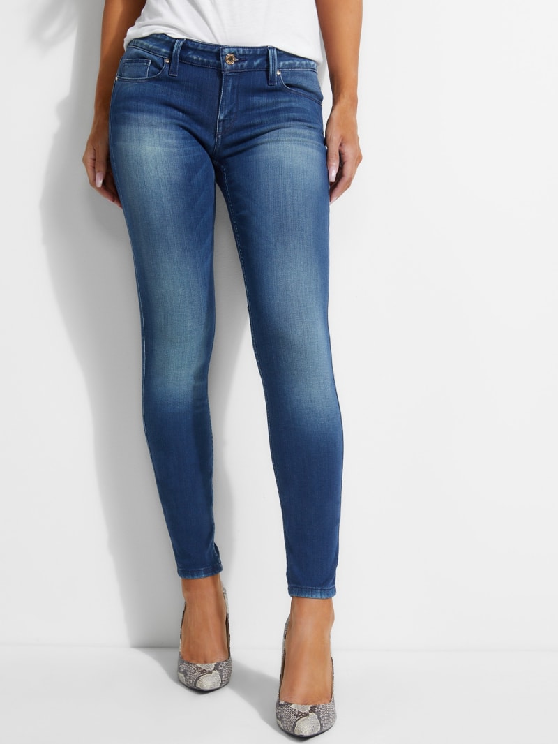 Guess Power Skinny Broek Dames Blauw | 0829-UWELJ