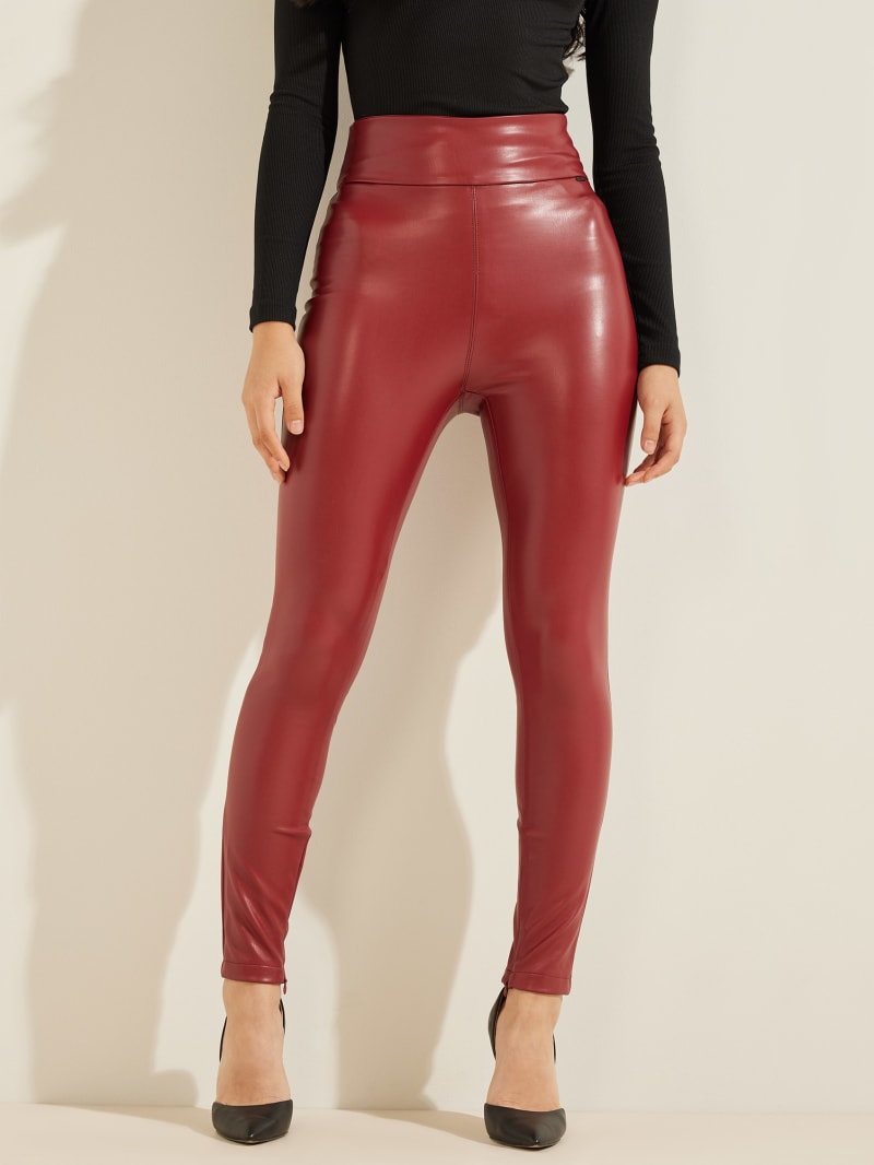 Guess Priscilla Leggings Broek Dames Rood | 6842-PRJXZ