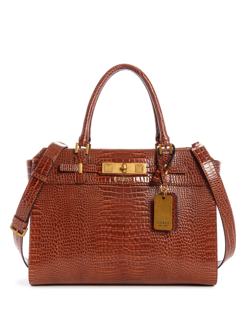 Guess Raffie Carryall Tote Tassen Dames Bruin | 3427-ZGIHB