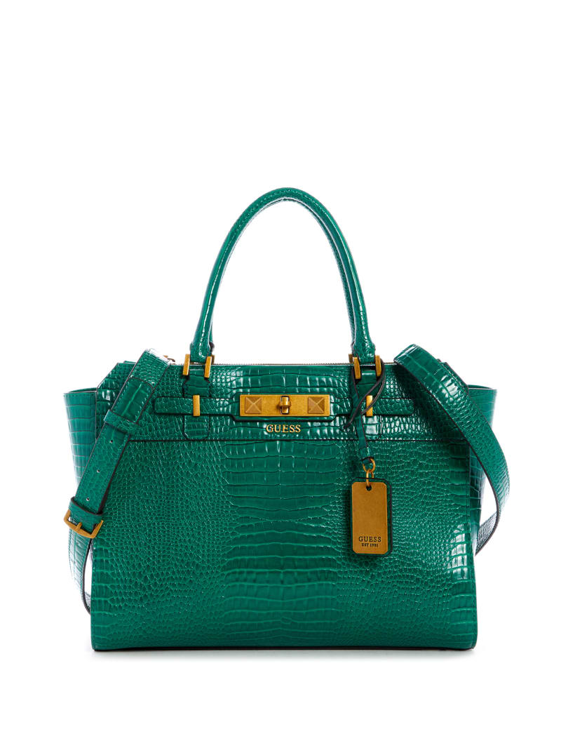 Guess Raffie Carryall Tote Tassen Dames Groen | 7830-YCDGX