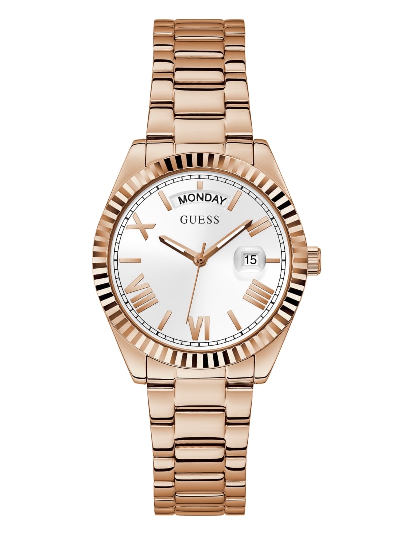 Guess Rose Gold-Tone Heart Analog Horloge Dames Roze Goud | 5628-TYPOV