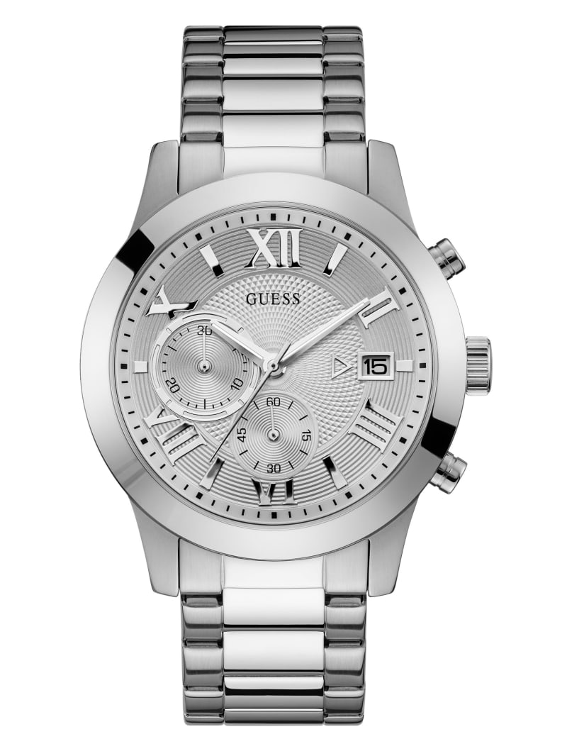 Guess Silver-Tone Klassieke Horloge Dames Zilver | 8639-OGZKJ