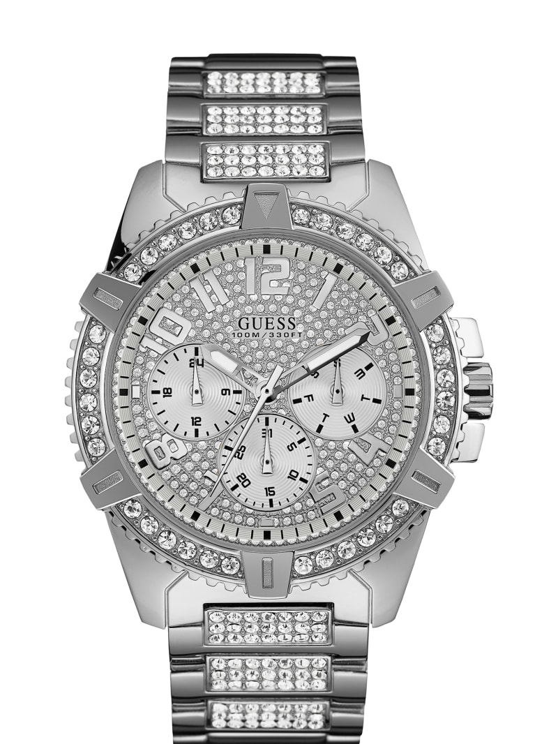 Guess Silver-Tone Multifunctioneel Horloge Heren Zilver | 2719-OAXFV