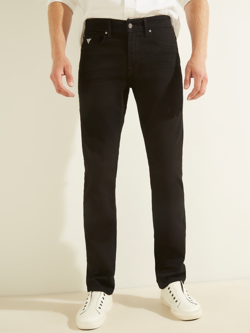 Guess Slim Straight Broek Heren Zwart | 9827-YWDML