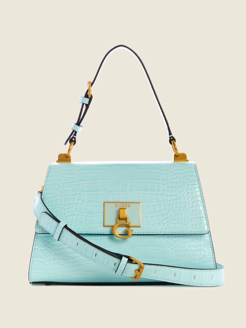 Guess Stephi-Handle Boekentassen Dames Turquoise | 2370-YNWJA