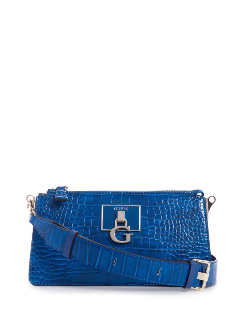 Guess Stephi Zip Crossbodytassen Dames Blauw | 7385-GPXAZ