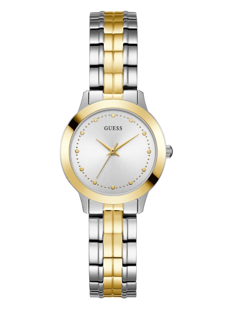 Guess Two-Tone Petite Horloge Dames Zilver | 6241-CRZLP