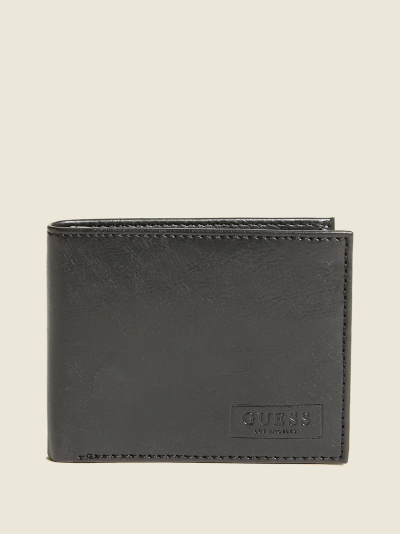 Guess West Passport Case Tassen Heren Zwart | 7143-HKZMQ