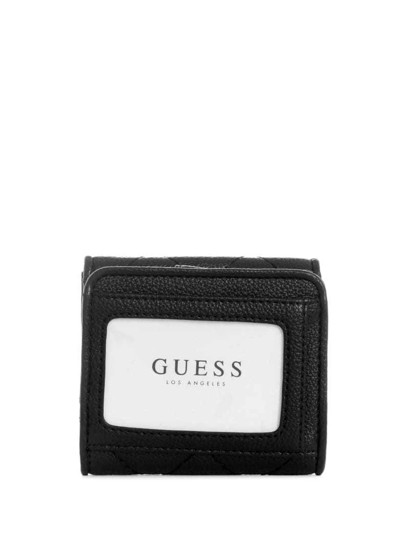 Guess Abey Card & Coin Purse Portefeuille Dames Zwart | 3045-ATMRQ